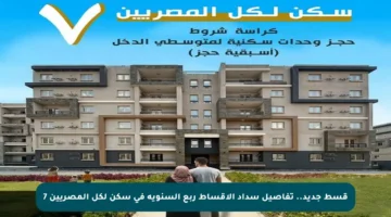 قسط جديد.. تفاصيل سداد الأقساط ربع السنوية في سكن لكل المصريين 7